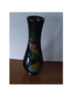 orientalny wazon flakon z laki vintage prl  bogato zdobiony smok