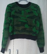 Nowy damski sweterek moro włochacz angorka r. S /M ciepły i milusi 