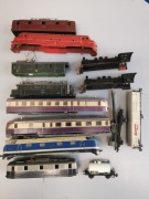 LOKOMOTYWA WAGONIK TORY ZŁOM