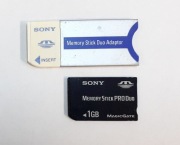 ADAPTER MEMORY STICK DUO + KARTA PRO DUO 1GB SONY
