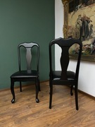 Czarne stylowe krzesło - 2 szt