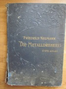 Tokarstwo metali  __ Fryderyk Neumann / 1906 r. - w j.niemieckim