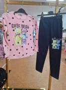 Komplet zestaw bluzka miś + leginsy r. 116/122