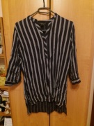 Granatowa koszula paski wiskoza Atmosphere 38 M