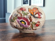 Elio Schiavon, unikatowy wazon, malowanie ręczne, 1960/70, 15 cm, Włochy