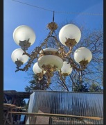 Żyrandol mosiężny 5 ramienny, Lampa sufitowa 3 ramienna, Lampa pojedyńcza
