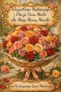 Kartka Personalizowana Dzień Matki Bukiet Róż