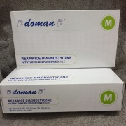 Rękawiczki nitrylowe Doman M b/p 100szt 