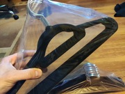 Welurowe wieszaki na ubrania 10 sztuk, nowe, oryginalnie zapakowane