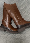 Kozaki damskie ze skóry Ecco 40