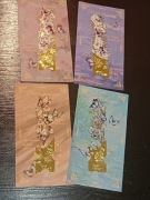 4 Metalowa zakładka do książki, kwiaty