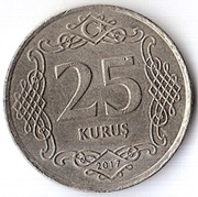 TURCJA 25 kurus 2017, KM# 1242, AU