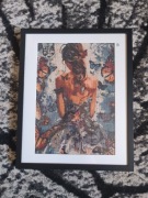 Obraz diamentowy Kobieta z motylami na ramie 43x53 