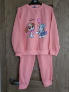 Śliczny nowy, bawełniany komplet 7-8 lat