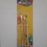 Pędzelki szkolne 3 sztuk blister Colorino