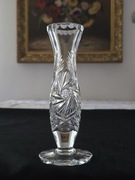 Kryształowy wazon flakon prl retro kryształy  vintage