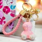 Brelok do kluczy Porcelanowy Króliczek