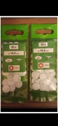 Zaślepki Plastikowe Meblowe Białe 14mm - 60szt