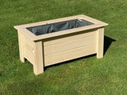 Donica drewniana z folią 90x50x42cm