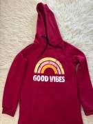 Domowa sukienko - bluza z kapturem