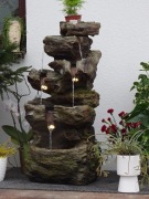 FONTANNA OGRODOWA DEKORACYJNA " WODNY SKALNIK " wysokość 103 cm ! ośw. LED!