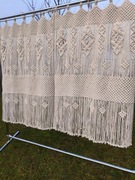 Makramowa zazdrostka do okna w stylu Boho