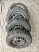 Opony zimowe na felgach stalowych 165/70R14