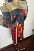 Chusta szal pareo sarong jedwabna  jedwab skośny  90 cm x 90 cm plaża hit 