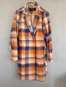 Sinsay płaszcz w kratkę S 36