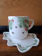 KOMPLET KUBEK I TALERZYK CHOINKA TSCHIBO JAK HOME&YOU