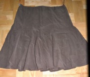 195 ^ bhs  spódnica rozkloszowana sztruks (20) 46/48