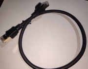 Kabel Ethernet RJ45 0,5 metra Cat. 8 czarny