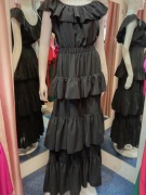 Excellence sukienka Santorini, falbana maxi. Rozm. uniwersalny. Nowa