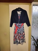 Granatowe bolerko żakiet Nela 42 44 