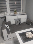 Dwu osobowy fotel z możliwością rozkładania.Powiesznia spania 120x190cm.