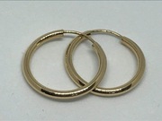 Kolczyki "koło" 2,5cm 585