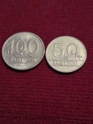 15 Monet PRL 100zł 50zł 1990r