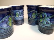 Zestaw 4 kubki Strehla Niemcy Fat Lava tekstura