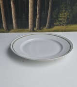Duży talerz serwisowy Ćmielów PRL porcelana vintage złocenia