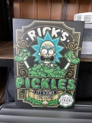 Rick and Morty Pickles Displate Metalowy Plakat 45x32cm