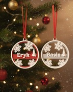 Personalizowana bombka 3D z imieniem – prezent świąteczny, druk 3D
