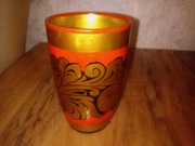 Kubek drewniany zdobiony, ruski