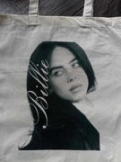 Torba tote bag billie eilish beige bawełna cotton bawełniana