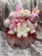 Piękny bukiet świąteczny świec świeczek hande made