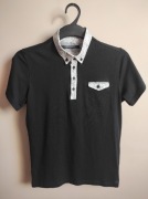 Guide London męska koszulka polo czarna M elegancka