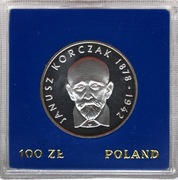 100 ZŁ JANUSZ KORCZAK 1978 - PIĘKNA MENNICZA