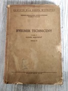 Rysunek techniczny, rysunek maszynowy 1962 rok, PRL 