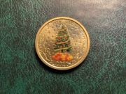 Dolar świąteczny Australia 2011 Elżbieta II Merry Christmas Piękny stan!