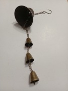 Dzwonek wietrzny do powieszenia żeliwny długość całkowita 37 cm 