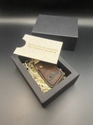 Skórzany rzemieślniczy brelok do kluczy z czipem zbliżeniowym NFC